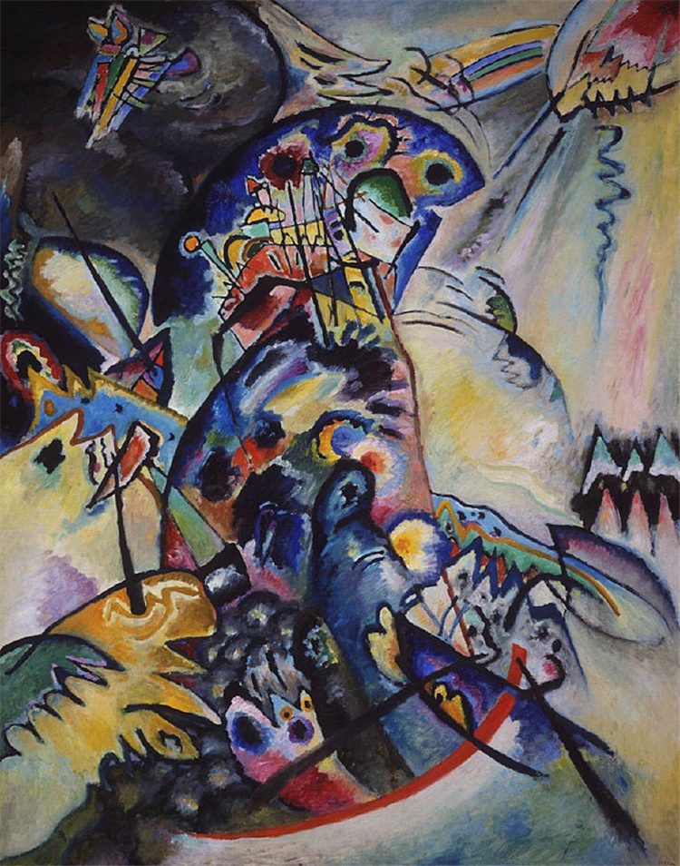 Blue Crest 1917 Wassily Kandinsky Abstract Oil Painting